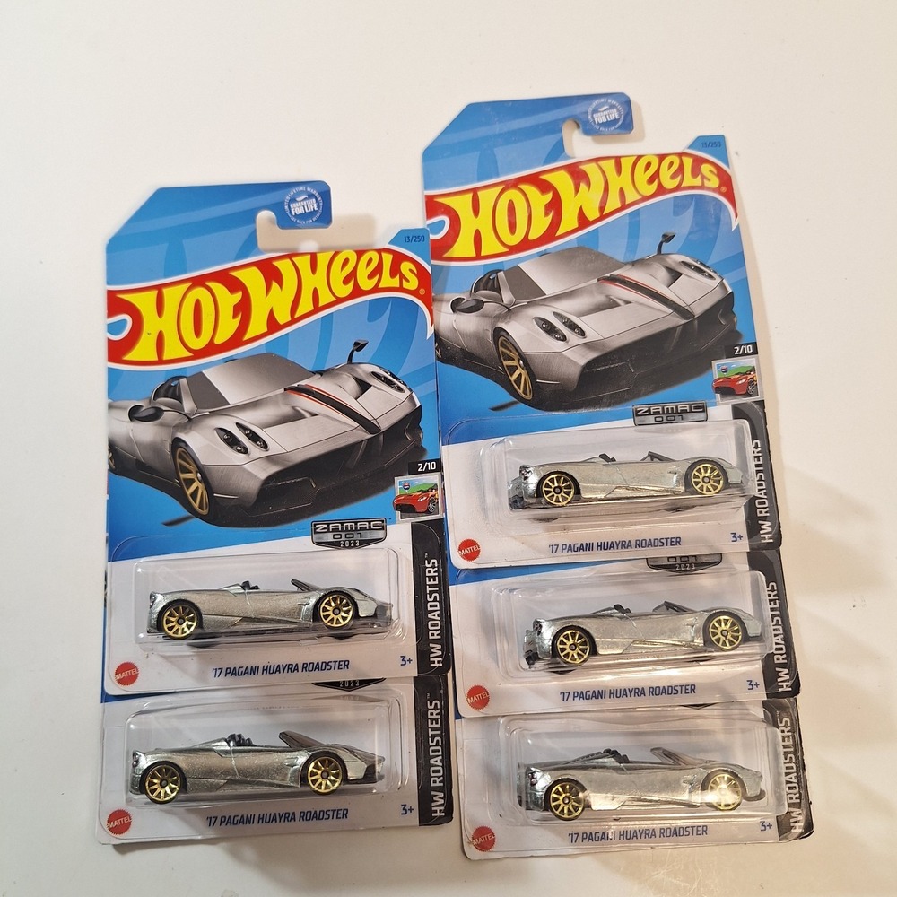 Hot Wheels 17 Pagani Huayra Roadster Zamac 5 Cars
